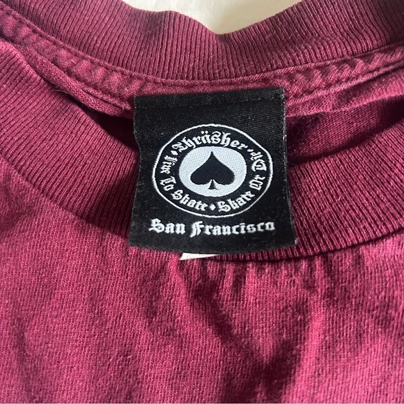 Thrasher Womens Small Maroon T-Shirt - Picture 6 of 6